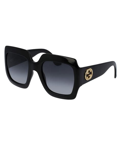 square gucci sunglasses on face|gucci women's oversized square sunglasses.